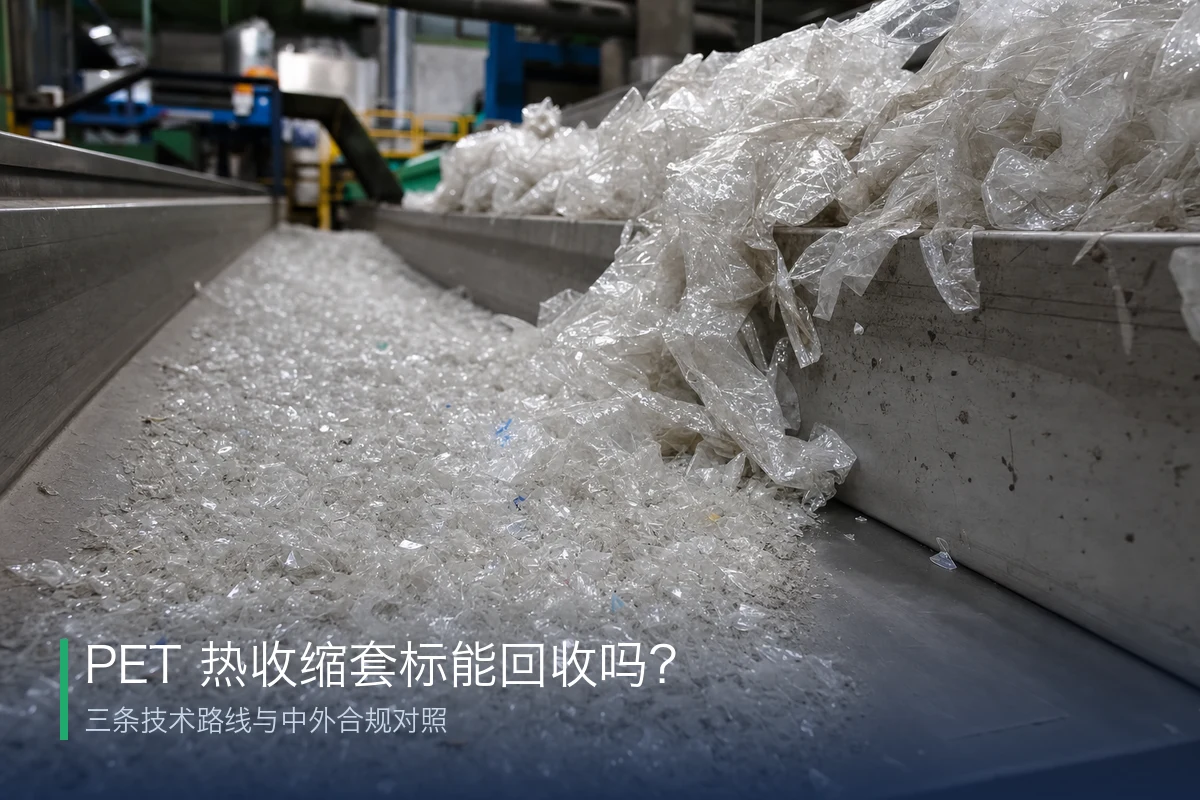 PET 热收缩套标能回收吗？三条技术路线与中外合规对照