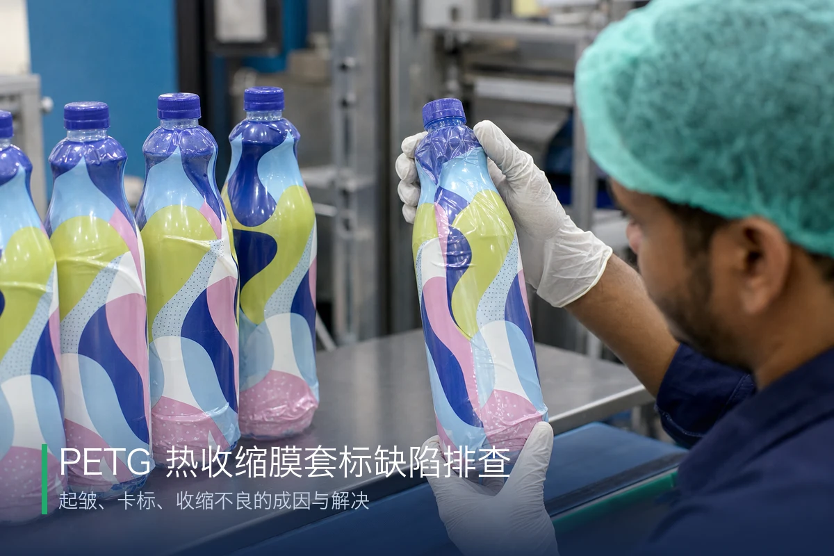 PETG 热收缩膜套标缺陷排查：起皱、卡标、收缩不良的成因与解决